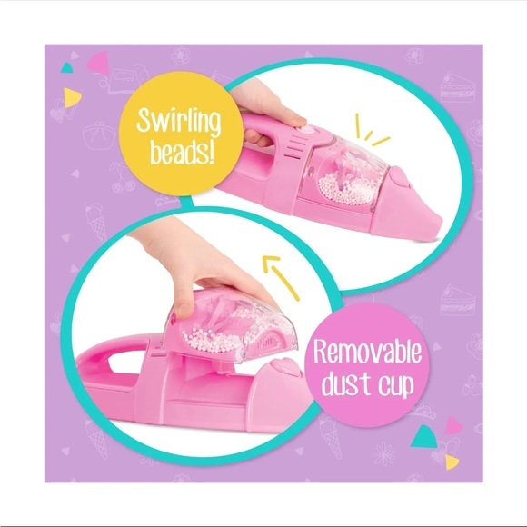 Play Circle by Battat – Home Neat Home Pink Vacuum Cleaner Set – 2-in-1 Prete... - Picture 11 of 13